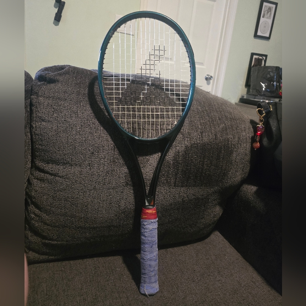 Pro-Kennex | Graphite Prophecy II Tennis Racket - Teal with Red Accent